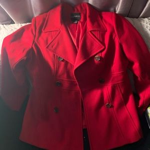 SOLD Red “George” Pea Coat.